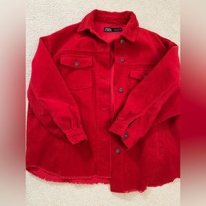 Zara corduroy shacket